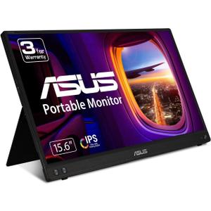 ASUS ZenScreen 15.6 1080P Portable Monitor (MB16ACV) - Full HD, IPS, Eye Care, Flicker Free, Blue Light Filter, Kickstand, USB-C Power Delivery, for Laptop, PC, Phone, Console