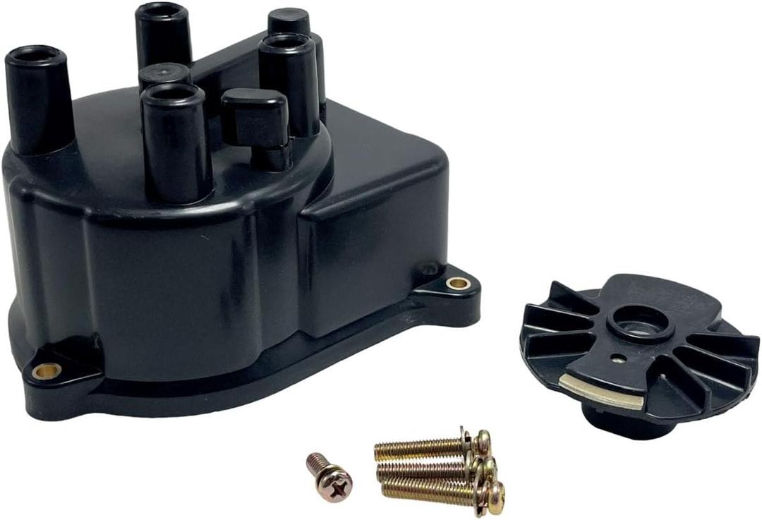 Ignition Distributor Cap and Rotor Kit Set 30102-P54-006 30103-P08-003 Compatible with 1992-2001 Integra 1998-2002 Accord 1992-2000 Civic 1994-1997 Civic del Sol 1997-2001 CR-V