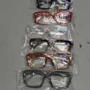 miyya Stylish Reading Glasses for Women, Cheaters Eyeglasses, Oversized Blue Light Readers, Fashion Eye Glasses (Black + Brown Tortoise + Black-pink Gradient + Gray Tortoise + Brown-gray Tortoise + Clear) 1.75