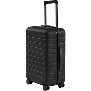 Away Carry-On Luggage, Lightweight Hardside Suitcase with Spinner Wheels, 22 Inch Airline Approved, TSA Lock, Jet Black, Standard