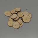 Super Z Outlet Mini Assorted Size Natural Color Tree Bark Wood Slices Round Log Discs for Arts & Crafts, Home Hanging Decorations, Event Ornaments (5-8cm, 20pcs)