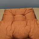 Love's cabin Memory Foam Chair Cushions Set of 4, 15.5"x15.5"x3.5" Indoor & Outdoor Seat Pads for Dining, Kitchen, Office, Patio Chairs - Terracotta