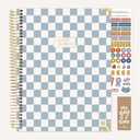 bloom daily planners HARDCOVER 2026 Planner (January to December)  8.5” x 11” Weekly & Monthly Dated Agenda Organizer Book with Stickers & Tabs  Checkered