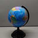 8 Inch World Globe with Stand Rotating Earth Spinning Globe for Kids Geography Classroom Education or Decorations (Blue)