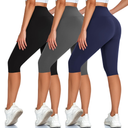 3 Pack High Waisted Leggings for Women - No See-Through Tummy Control Soft Yoga Pants for Running Workout(Size M)