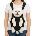 Mosago Dog Backpack Carrier, Adjustable Pet Front Carriers, Legs Out Carrying Sling Travel Bag for Dogs 4-7 Lbs, Soft Wearable Puppy Chest Carry Backpacks for Walking/Hiking/Camping Medium