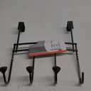 Spectrum Cambridge Over-The-Door 4-Hook Rack - Gray/Brown