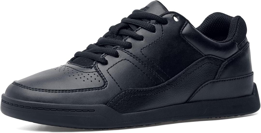 Shoes For Crews Men's Slip-Resistant Work Sneakers  Comfortable, Non-Slip Shoes for Men in Food Service, Healthcare & Hospitality - Street Casual (11, Black)