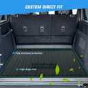 Nilight Cargo Mats for Ford Bronco 4 Door 2021 2022 2023 2024 2025