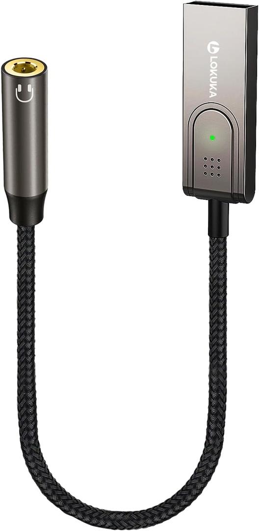 Bluetooth 5.3 to Aux Adapter for Car or Amp, USB to 3.5mm Female Bluetooth Receiver, add Bluetooth to Wired Headphone, Car, Speaker, or Amplifier for Hands-Free Call, Voice Navigation, Music