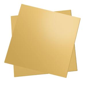 2 Pcs Brass Sheet, 6" x 6"/8" x10", 24 Gauge(0.51mm) Thickness, No Scratches, Film Attached Brass Plates (2, 6" x 6", 20 Gauge(0.8mm))