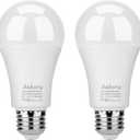 Aukora Dusk to Dawn Light Bulb, 12W (100-Watt Equivalent) Smart Sensor Light Bulbs Super Bright E26 Automatic On/Off Security Lights Outdoor/Indoor for Porch Garage Garden Patio(Cool White 2 Pack)