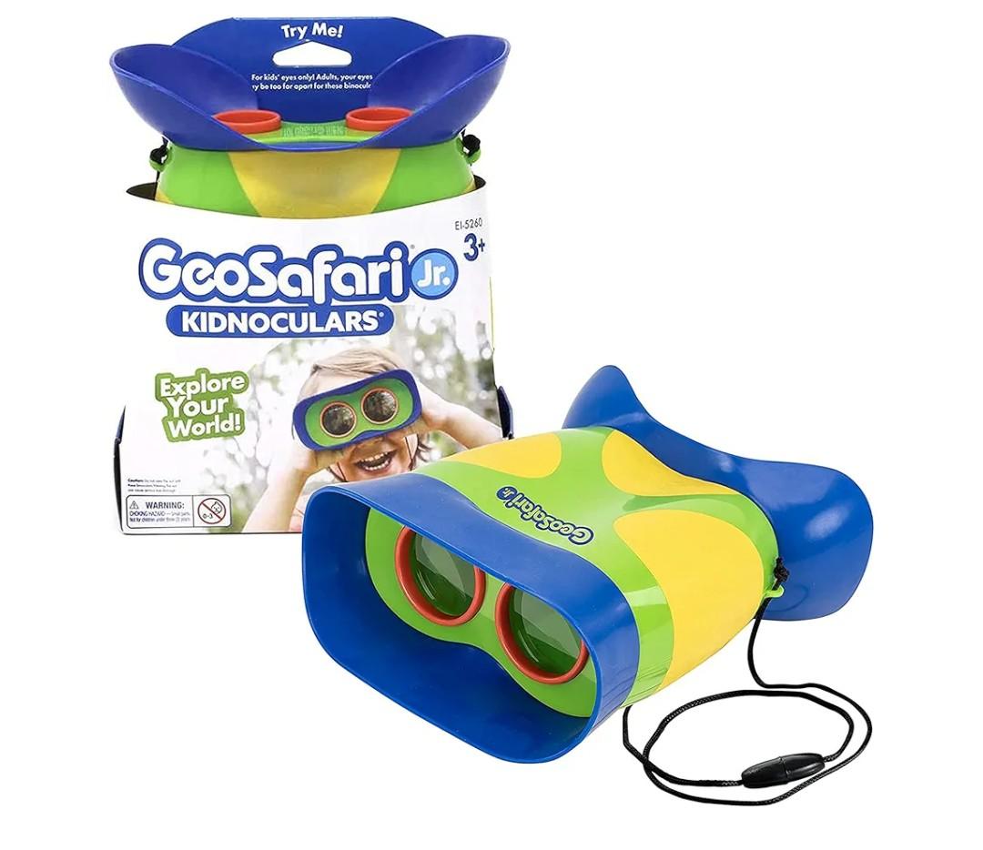 Educational Insights GeoSafari Kidnoculars - Toy Binoculars for Kids, Outdoor Toys for Kids Ages 4-8, Toddler Camping and Nature Toys, Lightweight Binoculars with Neck Strap, Bird Watching Gear