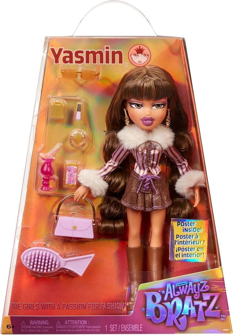 Bratz Alwayz Yasmin Fashion Doll with 10 Accessories and Poster Bratz Alwayz Yasmin Fashion Doll with 10 Accessories and Poster