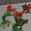 Gejoy 60 Pieces Christmas Bell Necklaces xmas Bell Decorations for Holiday Supplies