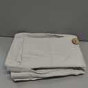 Lush Decor Linen Button Farmhouse Valance Curtians 52"W x 18"L Off White - Linen Valances For Windows - Kitchen Curtains Valances - Bathroom Curtain