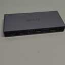 Alxum Displayport KVM Switch 1 Monitors 1 Computers,4K 60Hz KVM Switch Display Port with 4 USB 3.0 Port,2 in 2 Out DP KVM Share Dual HDMI Monitors Keyboard Mouse Printer,Wired Remote