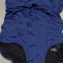 baleaf Women's Athletic Training Adjustable Strap One Piece Swimsuit (Large, Navy)