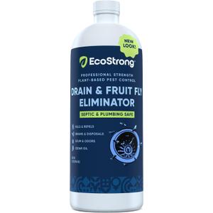 Fruit Fly Drain Treatment | Drain Fly Eliminator | Eliminates Gnats, Sewer Flies and More - Works in All Drains - 32 Fl Oz