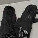 MORXPLOR Ski Mittens with Wrist Guards Low Profile,Double-Side Wrist Protection Pair Snowboarding Mitten (Small, Black)