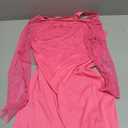 80s Costumes for Women Fishnet Neon Off Shoulder Dress 3, Medium