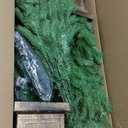 Jin&Bao 4FT Potted Christmas Tree with 100 Lights, 2 Pack Artificial Xmass Tree Timer Function with Real-Like Tips & Round Branches, 3AA Battery Operated Christmas Decorations for Outdoor, Porch (Classic Green)