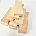 5 Pack Wood Blocks for Crafts, Unfinished Wood Planks Rectangles for Crafting, Carving and DIY Hobby (5 7/8 x 2 x 3/4 inch)
