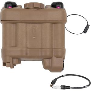 PVS 31 NVG Battery Pack Case with Function for Tactical Helmet NVG | Paintball Airsoft Shooting Hunting Training (SAND)