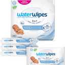 WaterWipes Sensitive+ Newborn & Baby Wipes, 3-In-1 Cleans, Cares, Protects, 99.9% Water, Unscented & Hypoallergenic, 240 Count (4 Packs)