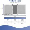 PROWORX Adjustable Window Screens Expandable, 2 Pack 10" H x 19"-36" W Horizontal and Vertical Adjustable, Durable Replacement Screens for House Windows, Aluminum Frame with Repair Tape, Safety Rope