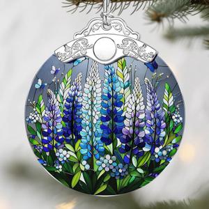 Texas Bluebonnet Christmas Ornaments: Christmas Tree Ornaments, Holiday Decor for Flower Lover, Stocking Stuffers, Gift Ideas, Xmas Gifts & Gifts for Women