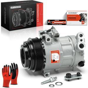 A-Premium Air Conditioner AC Compressor with Clutch Compatible with Dodge Dart 1.4L 2.0L 2.4L 2013-2016, Sedan, 6SBU16 Compressor