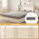 EGOHOME Single Folding Mattress, 4 Inch Tri-Fold Gel Memory Foam Mattress