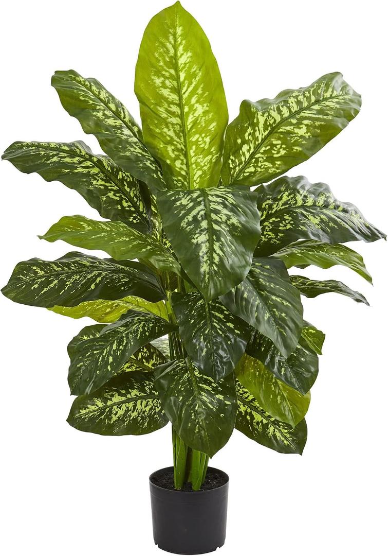 Nearly Natural 42in. Dieffenbachia Artificial Plant (Real Touch)