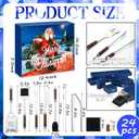 Pickmesh Christmas Grilling Gifts for Men Dad, Advent Calendar 2025 Gifts for Men Heavy Duty Stainless Steel BBQ Grill Tools Set Xmas BBQ Grill Accessories