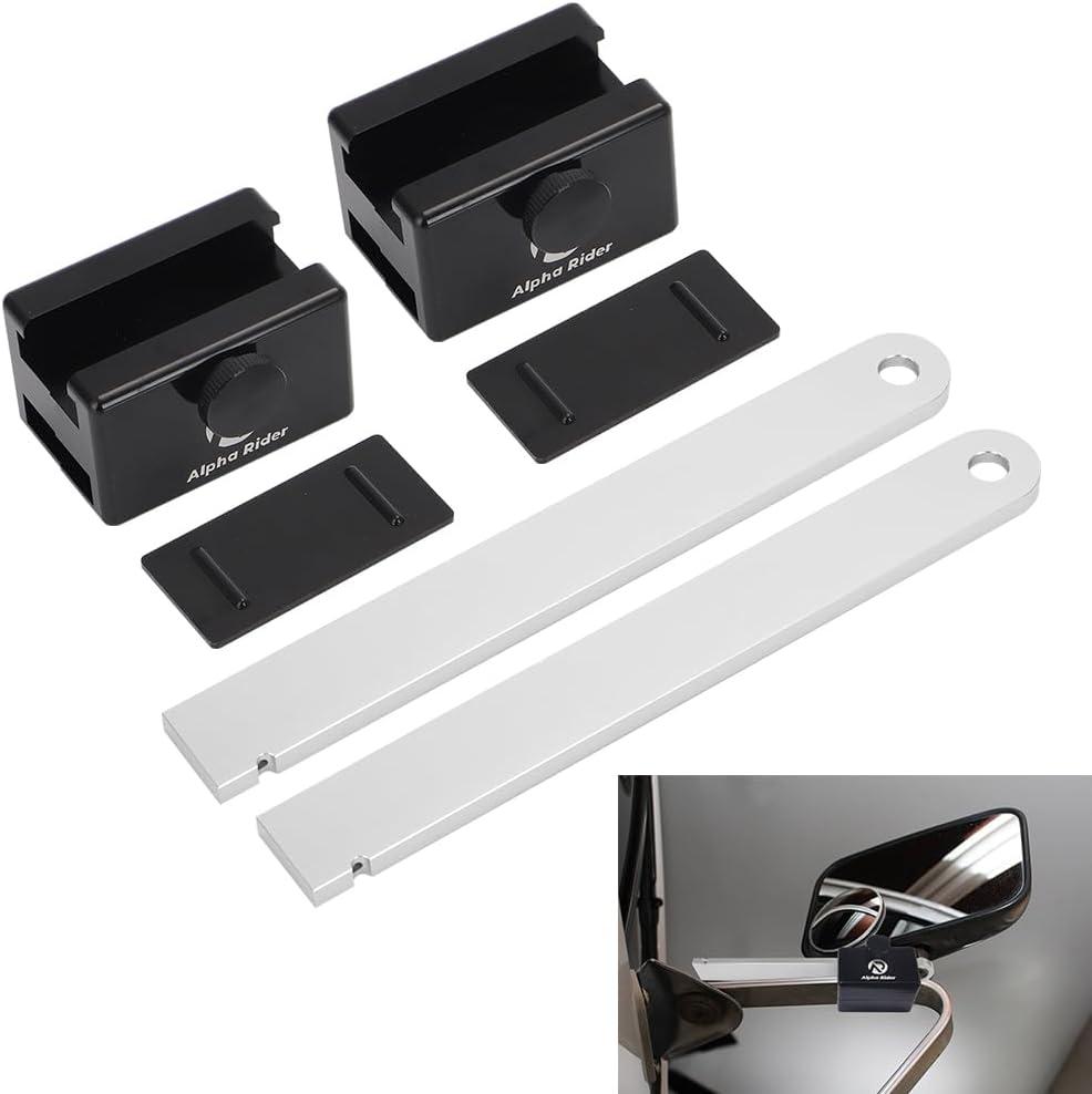 Towing Mirror Extend Kit Aluminum Mirror Blocks & Bars fit for 1980-1996 for Ford F150 F250 F350 F450 Ranger Bronco