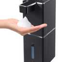 Automatic Foaming Soap Dispenser Touchless 380ml/12.8oz Rechargeable Hand Soap Dispenser Wall Mounted 4 Levels Adjustable Foam Soap Pump for Bathroom Kitchen Dish Soap