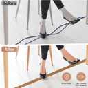 Floor Cord Cover Self Adhesive Cord Hider Floor Extension Cord Covers for Floor Power Cord Protector Cable Management Prevent Cable Trips Cable Cavity 0.32" W x 0.32" H (Light Brown Wood, 20Ft)