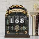 Books Read This Year Counter, Book Tracker Sign, Books Read This Year Sign Suitable for Home Library Decor and Reading Enthusiasts Random style