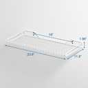 Wallmaster Heavy Duty Garage Wall Shelving 2 Pack 23.6"x11.8" Metal Wire Shelves Wall Mount Mesh Storage Rack for Garage, Office, Basement and Kithcen, max Load 65 lbs (White)