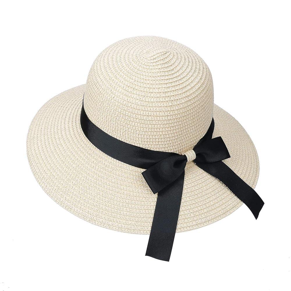 Beach Hats For Women Straw Sun Hat For Woman UPF 50+ UV