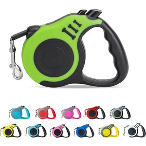 Retractable Dog Leash Automatic Telescopic Tractor Dog Tape, Pet Tape 10/16 FT Durable and Convenient, with Non-Slip Handle, Suitable for Small and Medium-Sized Dogs (Green)