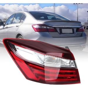 Tail Lights Assembly Compatible with Honda Accord Sedan 2016 2017 Rear Lamp Outer Left Driver side Replaces # HO2804108 33550T2AA21