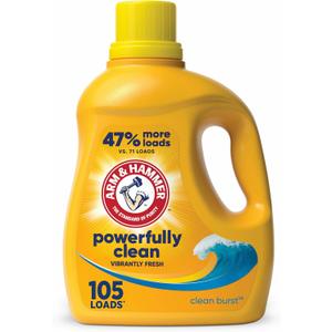 ARM & HAMMER Clean Burst, 105 Loads Liquid Laundry Detergent, 105 fl oz