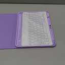 Soke for iPad (A16) 11th/10th Generation Case with Keyboard(2025/2022)-7 Color Backlight Wireless Detachable Folio Keyboard Cover with Built-in Pencil Holder for iPad 11/10.9 inch, Lilac