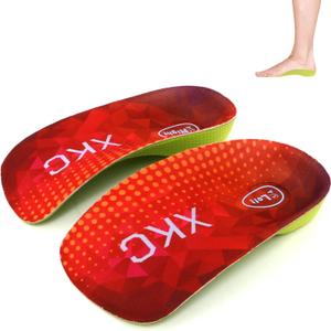 Arch Support Inserts Women Insoles - Orthotics Shoe for Plantar Fasciitis, Flat Feet, Over-Pronation, Relief Heel Spur Pain, Heel Cushion Increase Insoles (S:Men5-6/Women6-7)