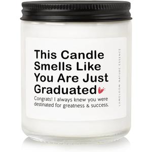 2 x Graduation Gifts for Her, Him, 9oz Aromatherapy Lavender Scented Soy Wax Candle, Funny College, 2026 Graduation Gifts for Masters Degree, PhD, High School, Nurse, Law School, Grad Candle