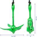 Young Marine Grapnel Anchor Kit for Small Boats, Kayaks, PWC, Jet Ski, Paddle Boards, etc. - 3.5 lbs