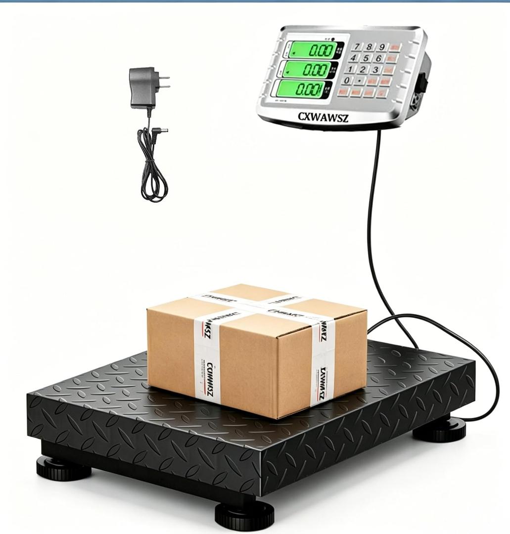 660 lbs Industrial Digital Platform Scale 15.7"x19.6" Dual Display