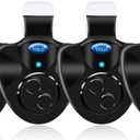 4 x Black Electronic LED Fishing Light Bulb with Sound Alarm and Audible Alarm